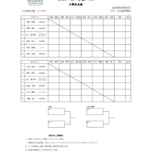 柳生園Jrトーナメントチャレンジカップin倉益要項2025.3（ドロー）のサムネイル